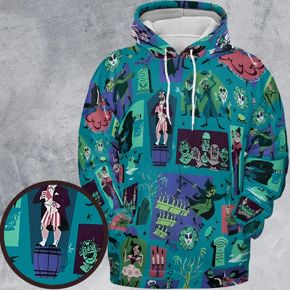 Haunted Chic Haunted Mansion All-over Print Hoodie - 2