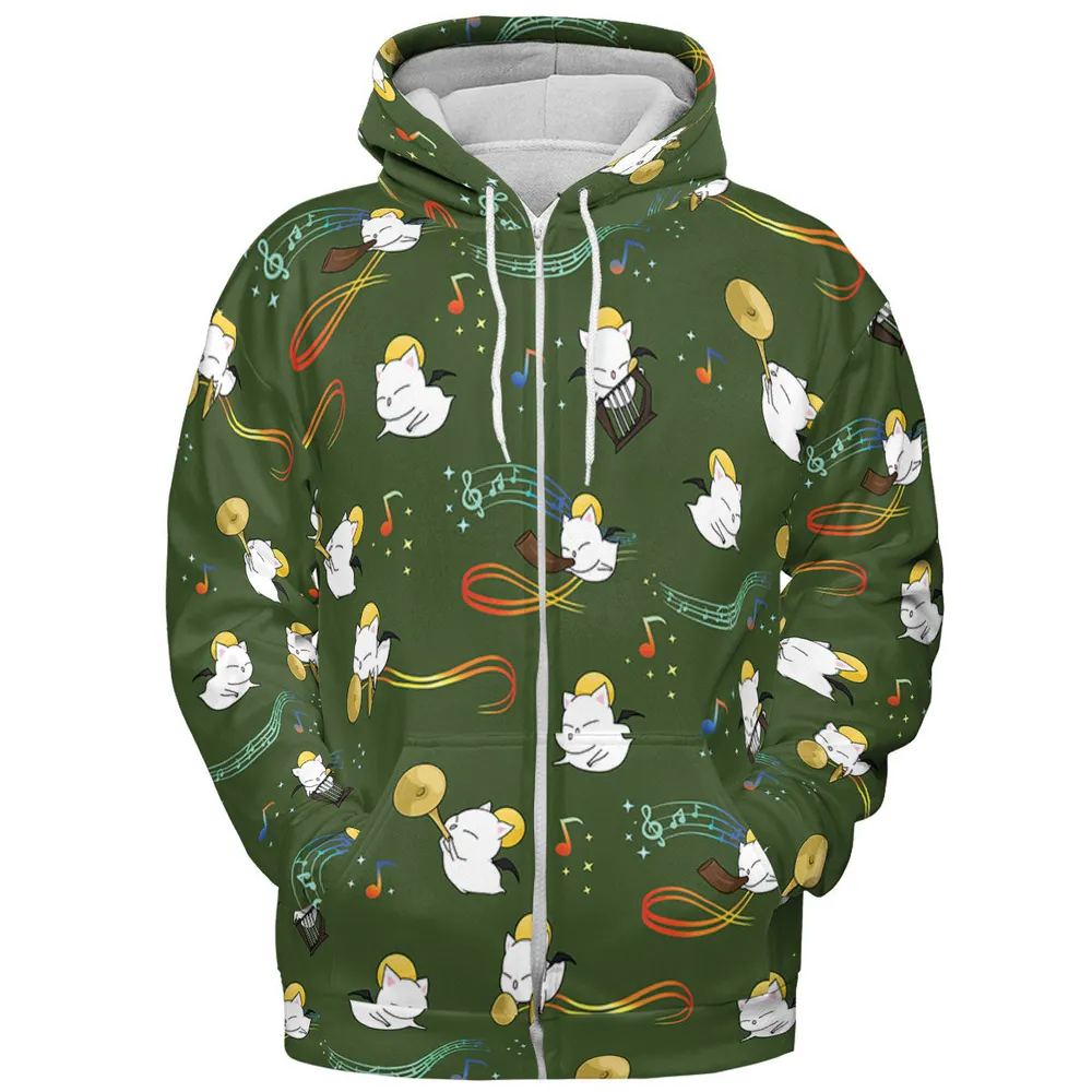 Moggle Music Final Fantasy All-over Print Hoodie - 4