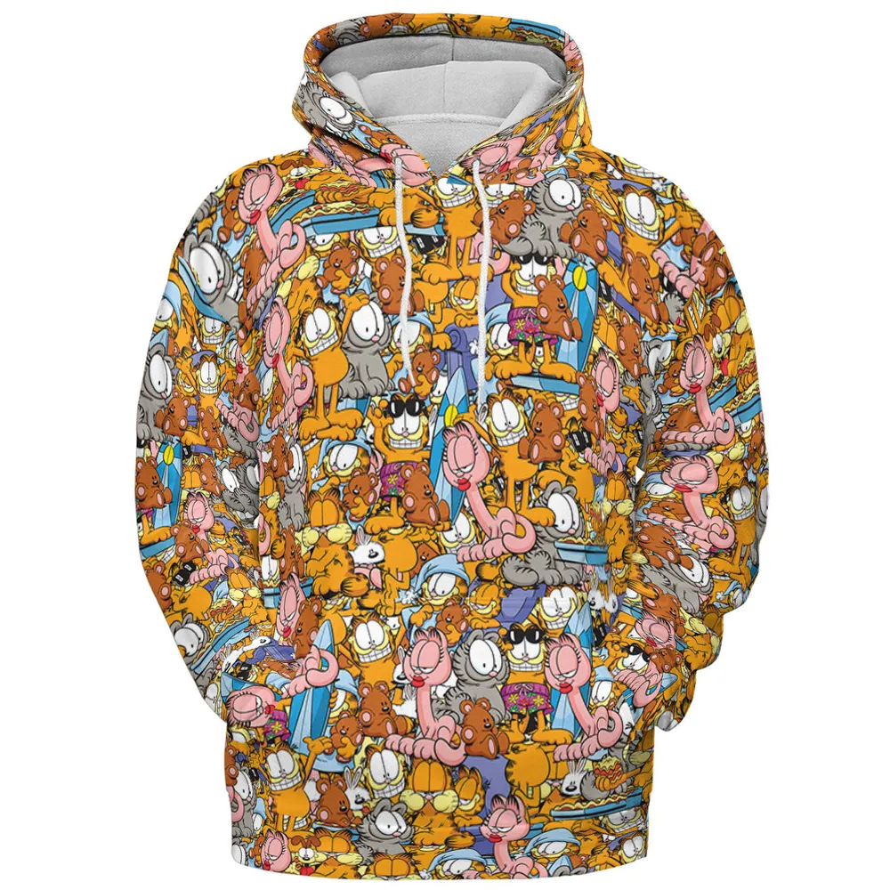 Garfield and Friends All-over Print Hoodie - 3