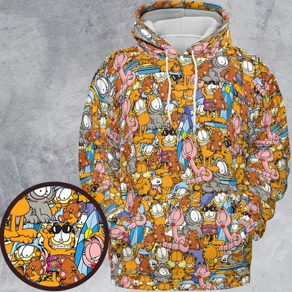 Garfield and Friends All-over Print Hoodie - 2