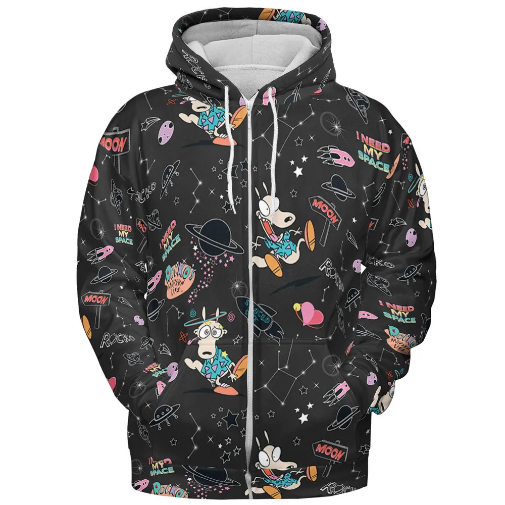 Rocko Space Out Rocko's Modern Life All-over Print Hoodie - 4