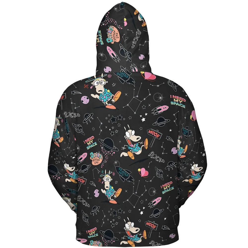 Rocko Space Out Rocko's Modern Life All-over Print Hoodie - 5