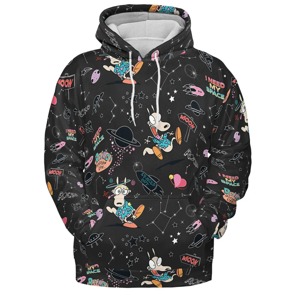 Rocko Space Out Rocko's Modern Life All-over Print Hoodie - 3