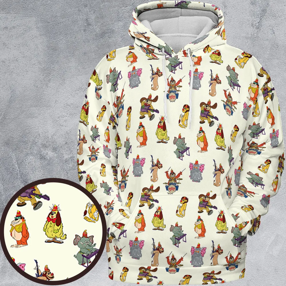 Snorky Fleegle Drooper Bingo The Banana Splits All-over Print Hoodie - 2