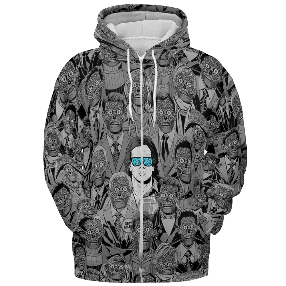 Obey Consume They Live All-over Print Hoodie - 4
