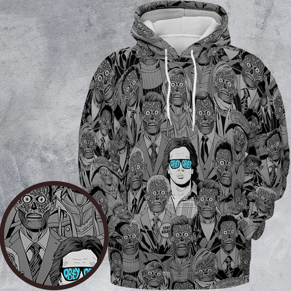 Obey Consume They Live All-over Print Hoodie - 2