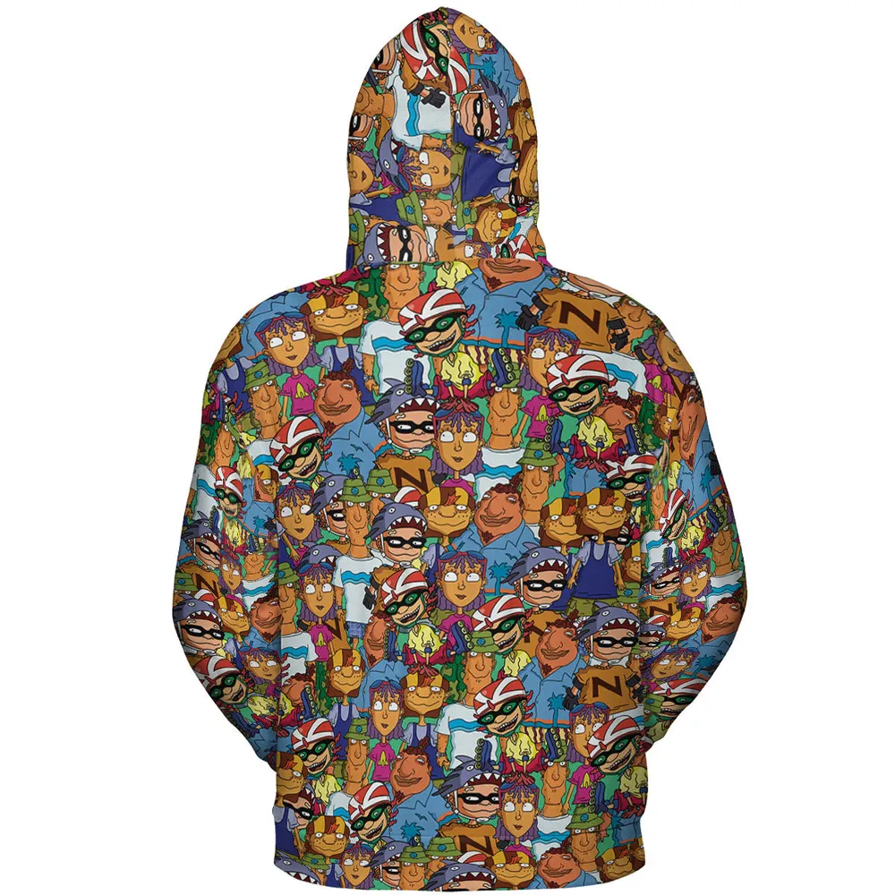 Rocket Power Characters All-over Print Hoodie - 5