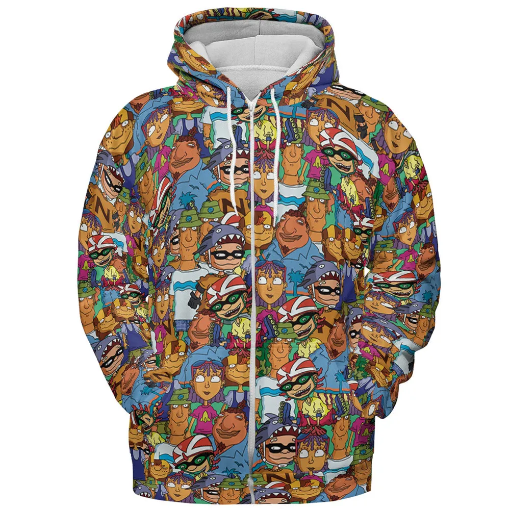 Rocket Power Characters All-over Print Hoodie - 4