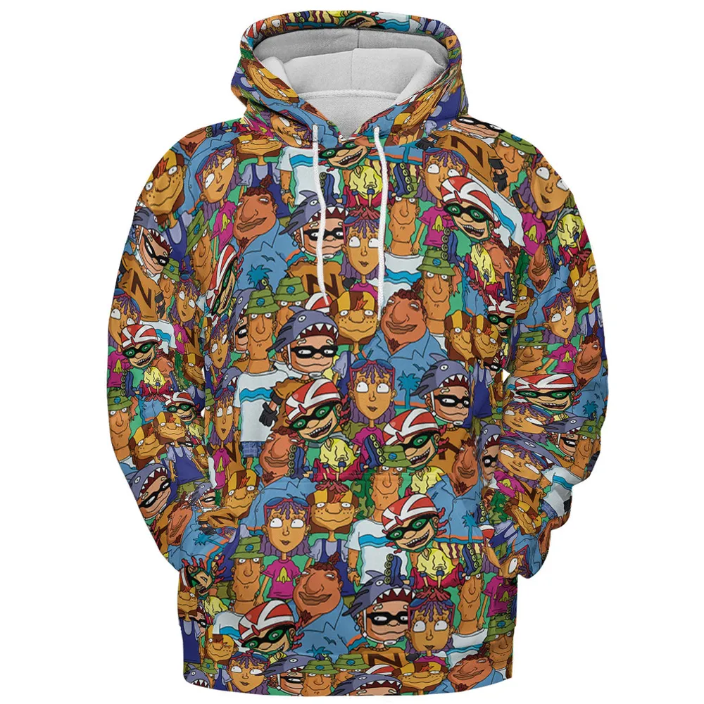 Rocket Power Characters All-over Print Hoodie - 3