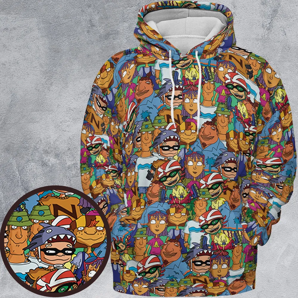 Rocket Power Characters All-over Print Hoodie - 2