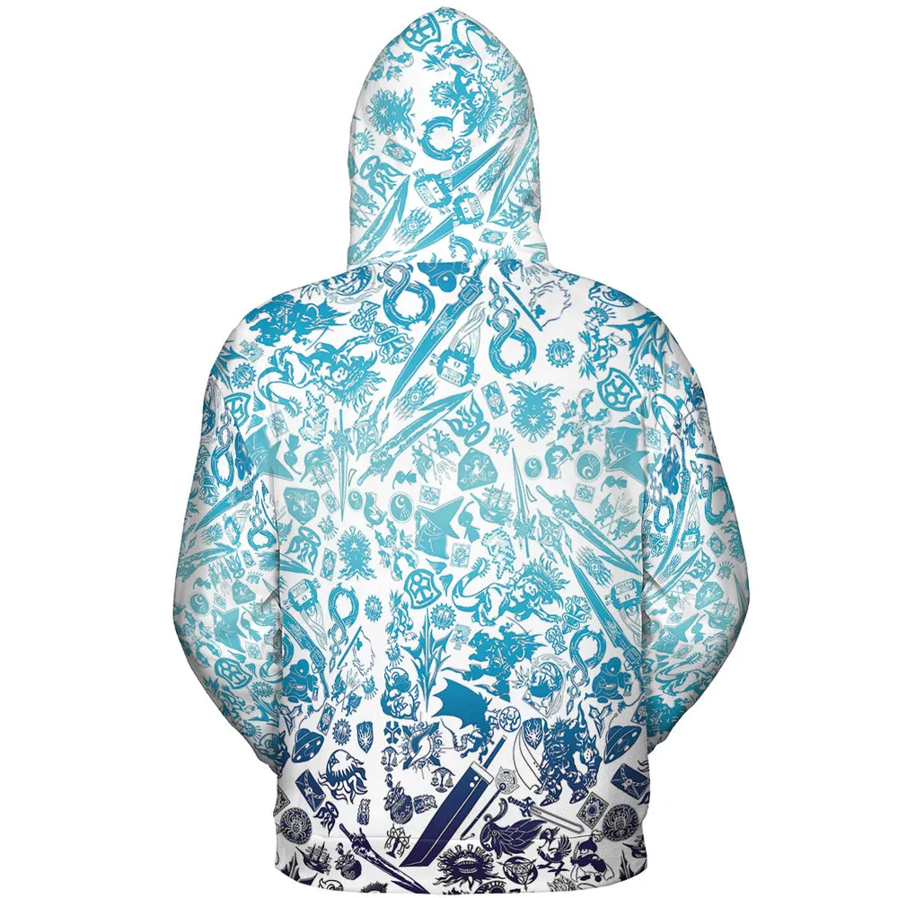Blue Moggle Final Fantasy All-over Print Hoodie - 5