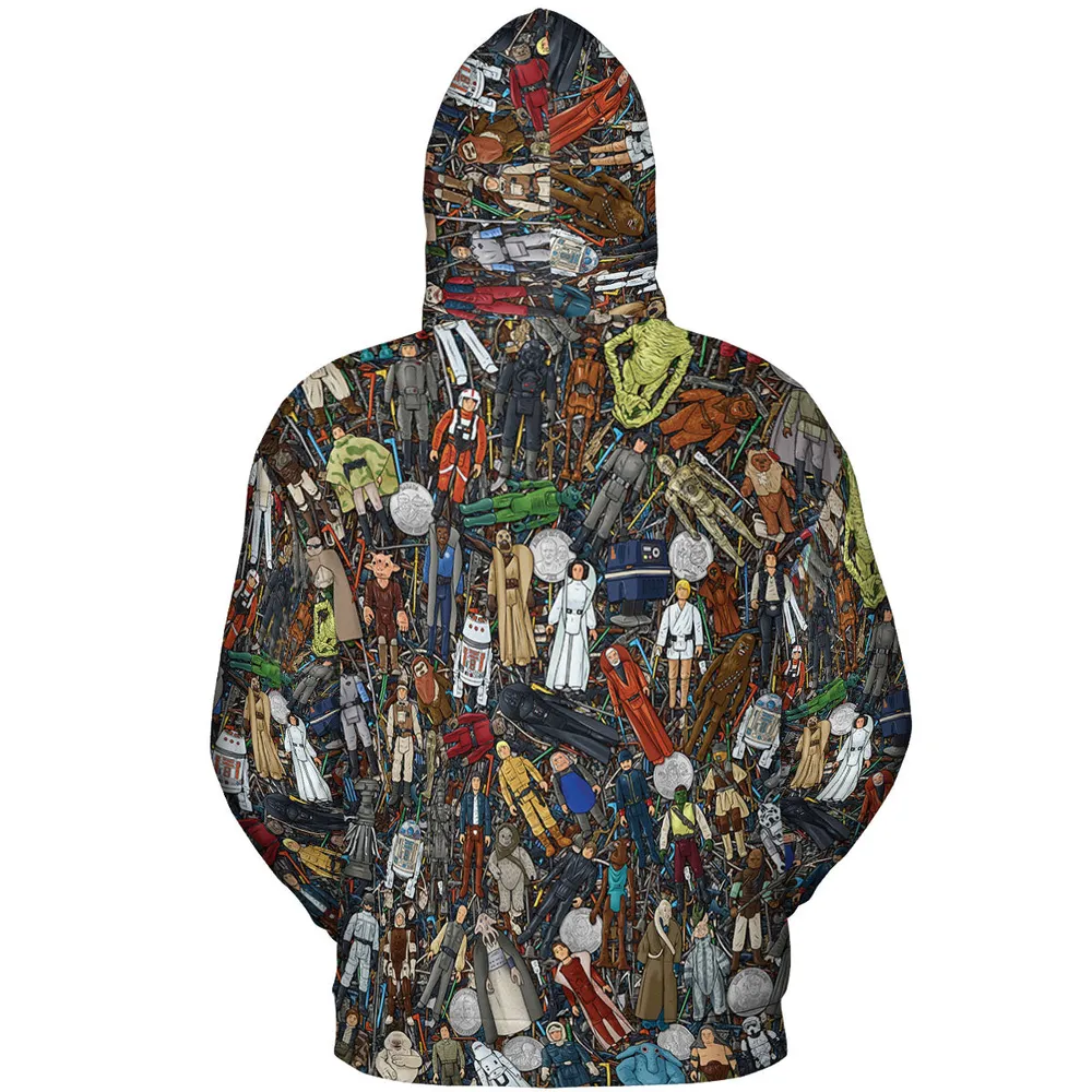 Star Wars Characters Figures All-over Print Hoodie - 5