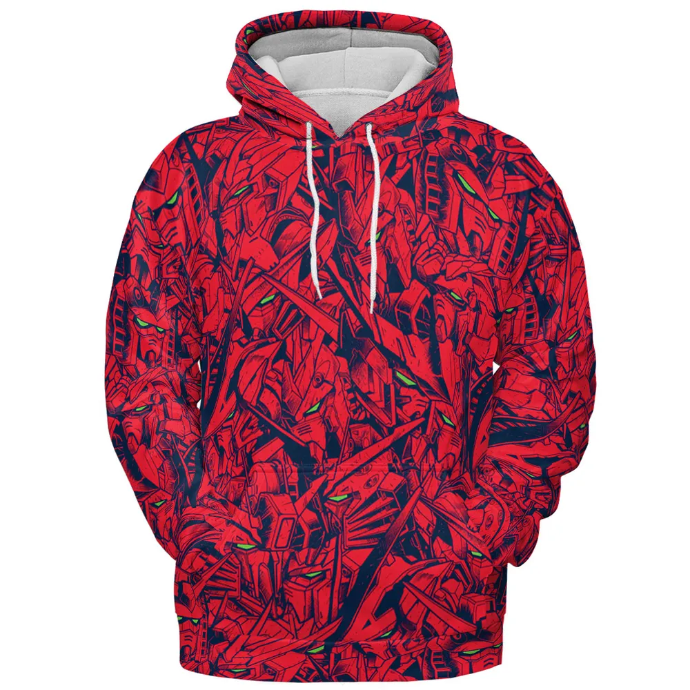Gundam Camo Magenta Gundam All-over Print Hoodie - 3