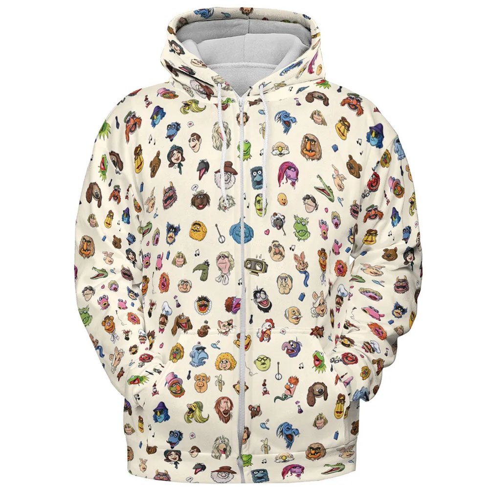 The Muppets Pattern All-over Print Hoodie - 4