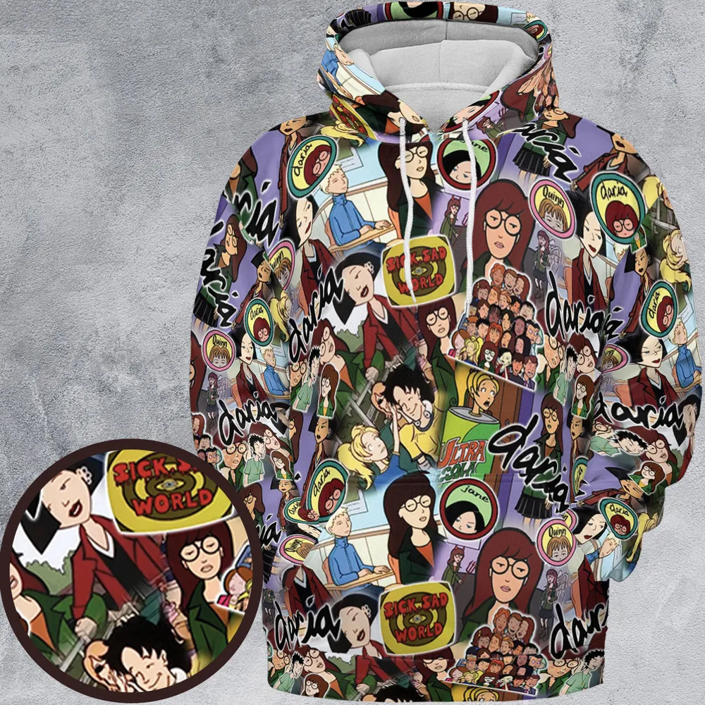 Sick Sad World Daria All-over Print Hoodie - 2