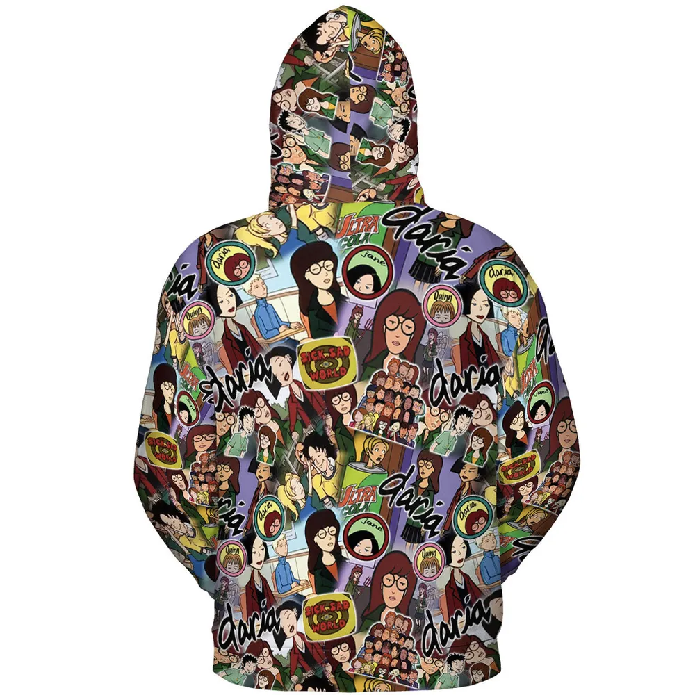 Sick Sad World Daria All-over Print Hoodie - 5