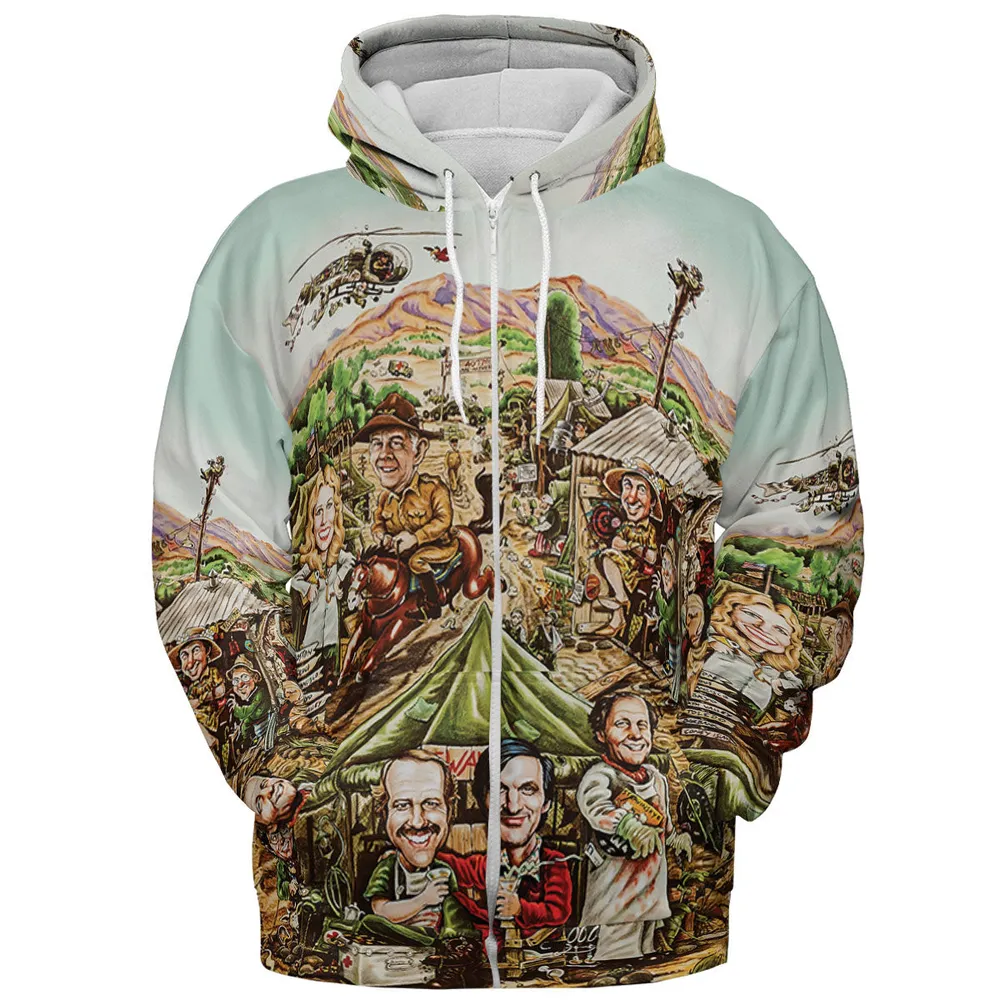 M*A*S*H Movie Art All-over Print Hoodie - 4