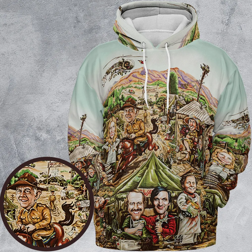 M*A*S*H Movie Art All-over Print Hoodie - 2