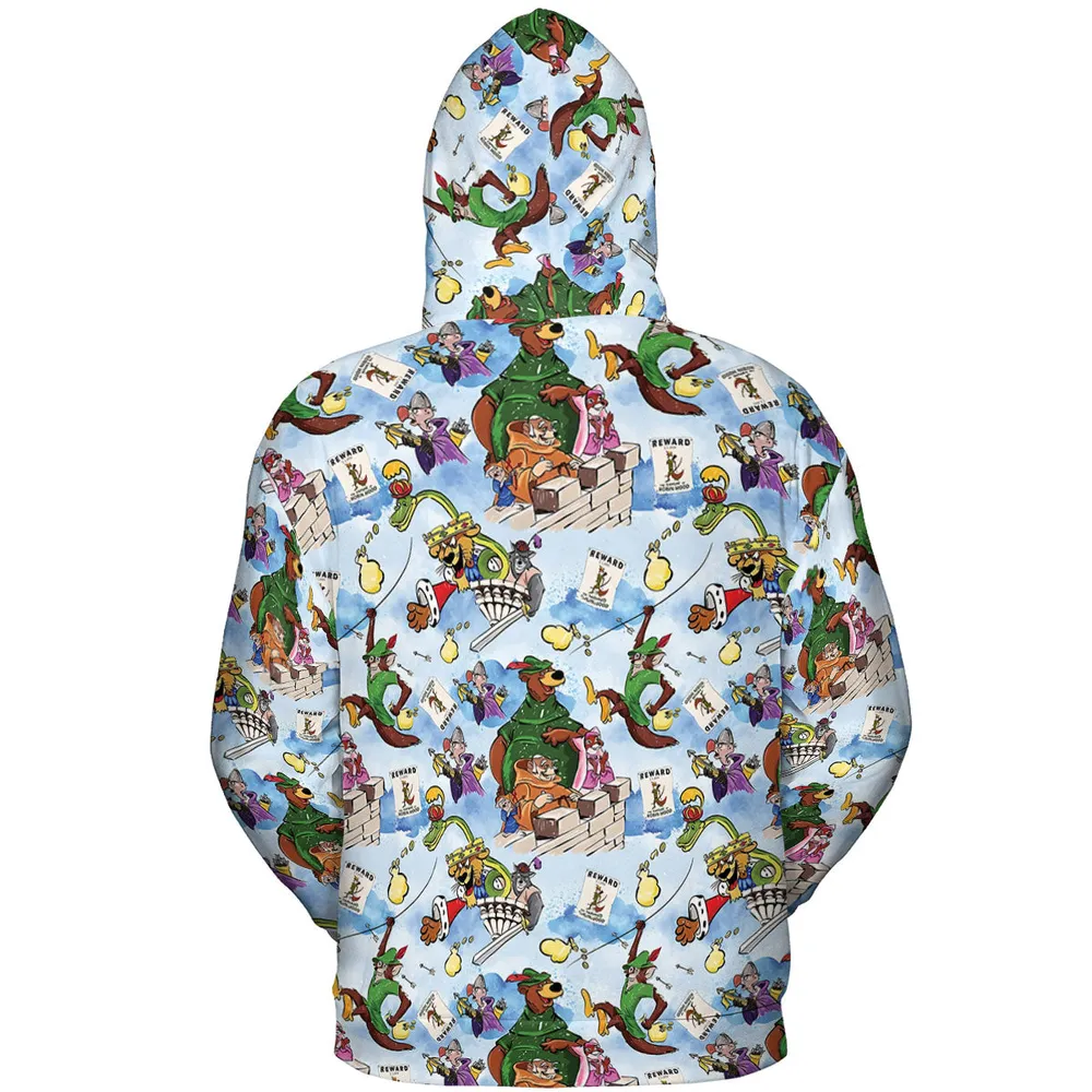 Robin Hood Characters Pattern All-over Print Hoodie - 5