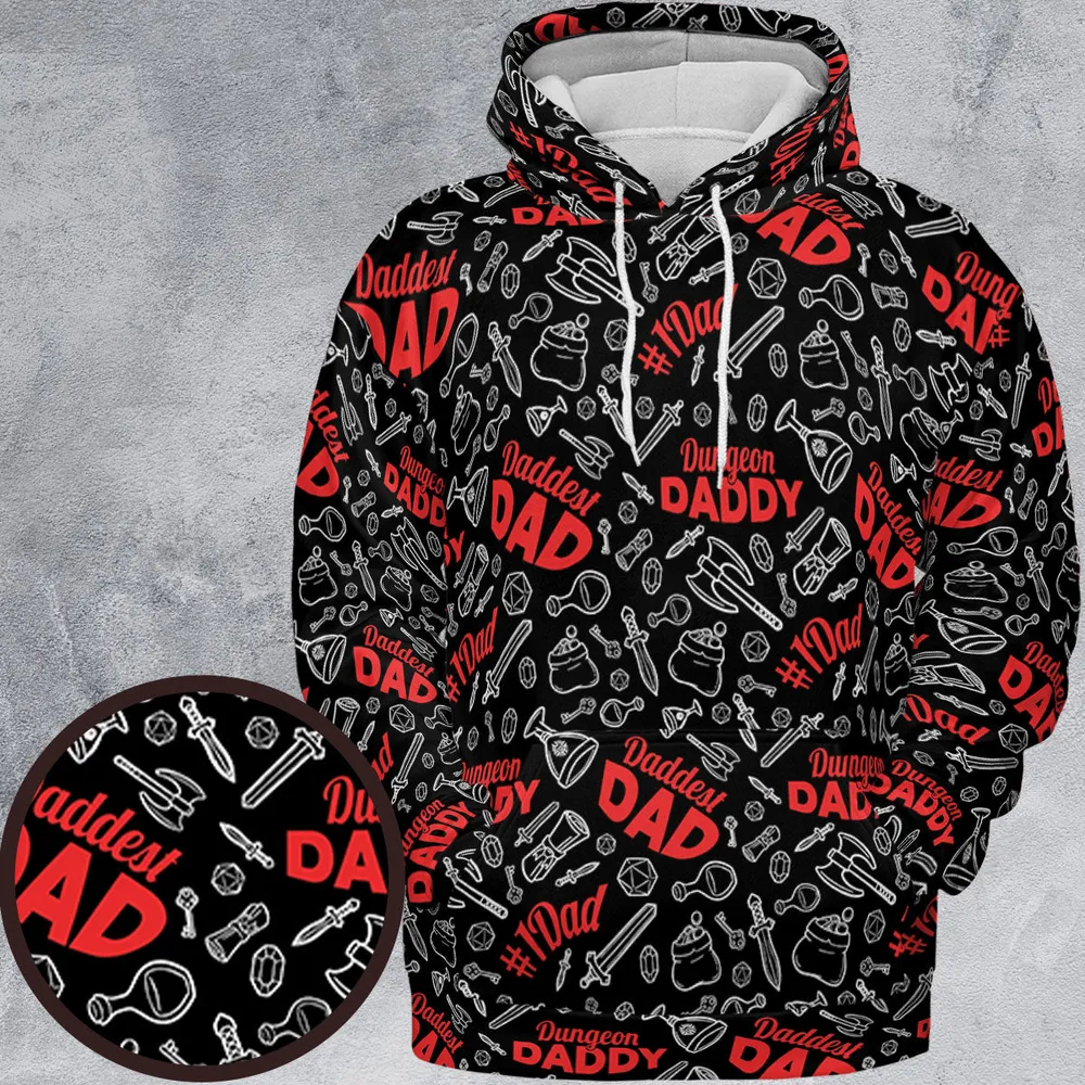 Dungeon Daddy DND All-over Print Hoodie - 2
