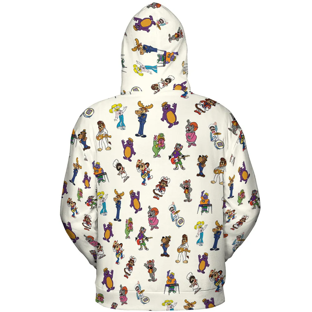 80s Pizza Time Theater Chuck E Cheese All-over Print Hoodie - 5