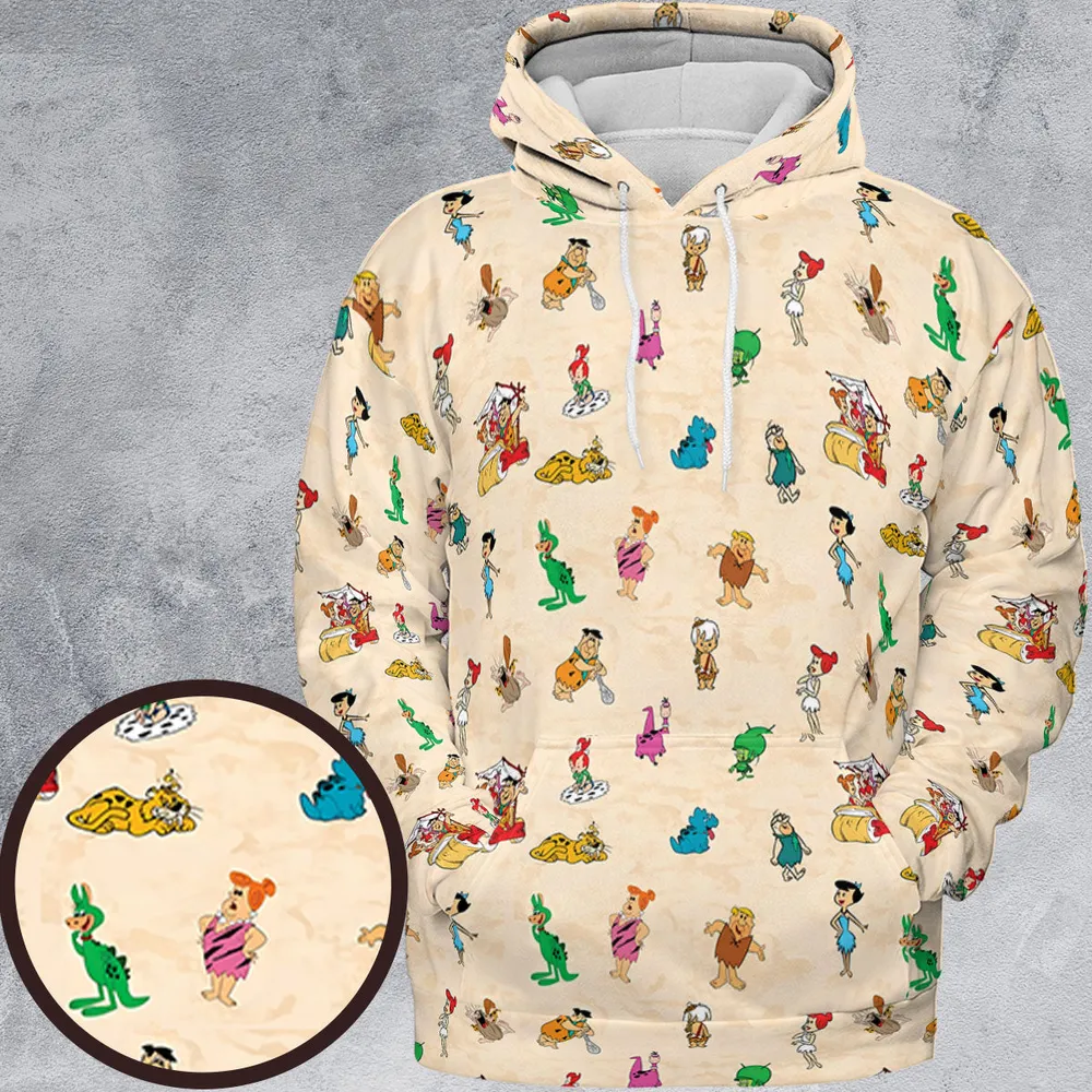 Bedrock The Flintstones All-over Print Hoodie - 2