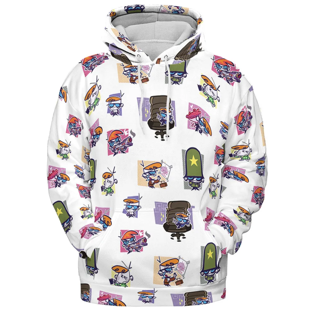 Dexter's Laboratory Characters All-over Print Hoodie - 3