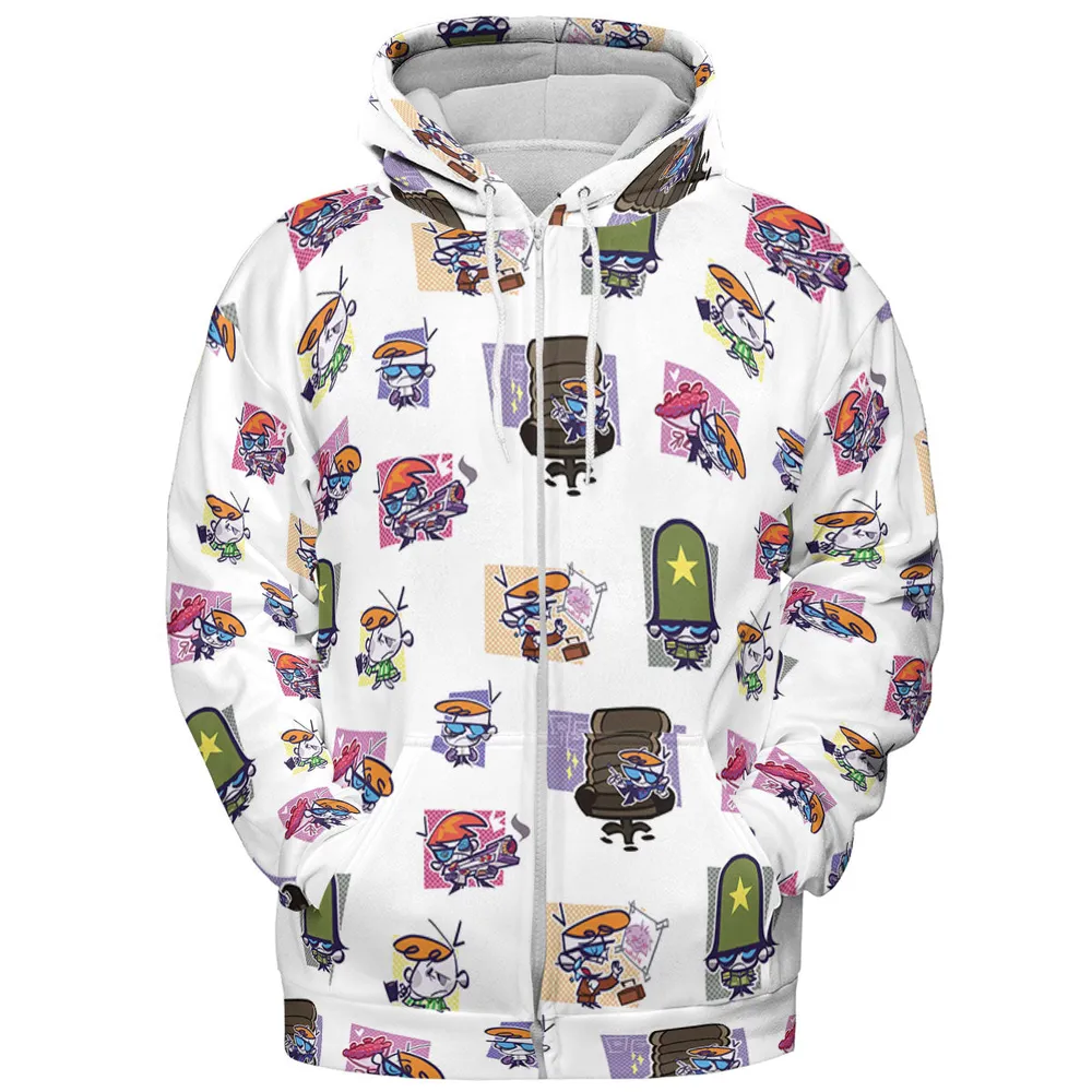 Dexter's Laboratory Characters All-over Print Hoodie - 4