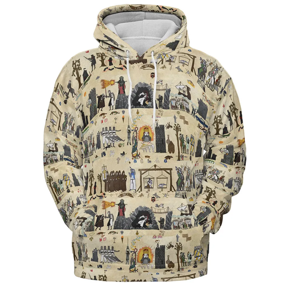 Bayeux Tapestry Monty Python All-over Print Hoodie - 3