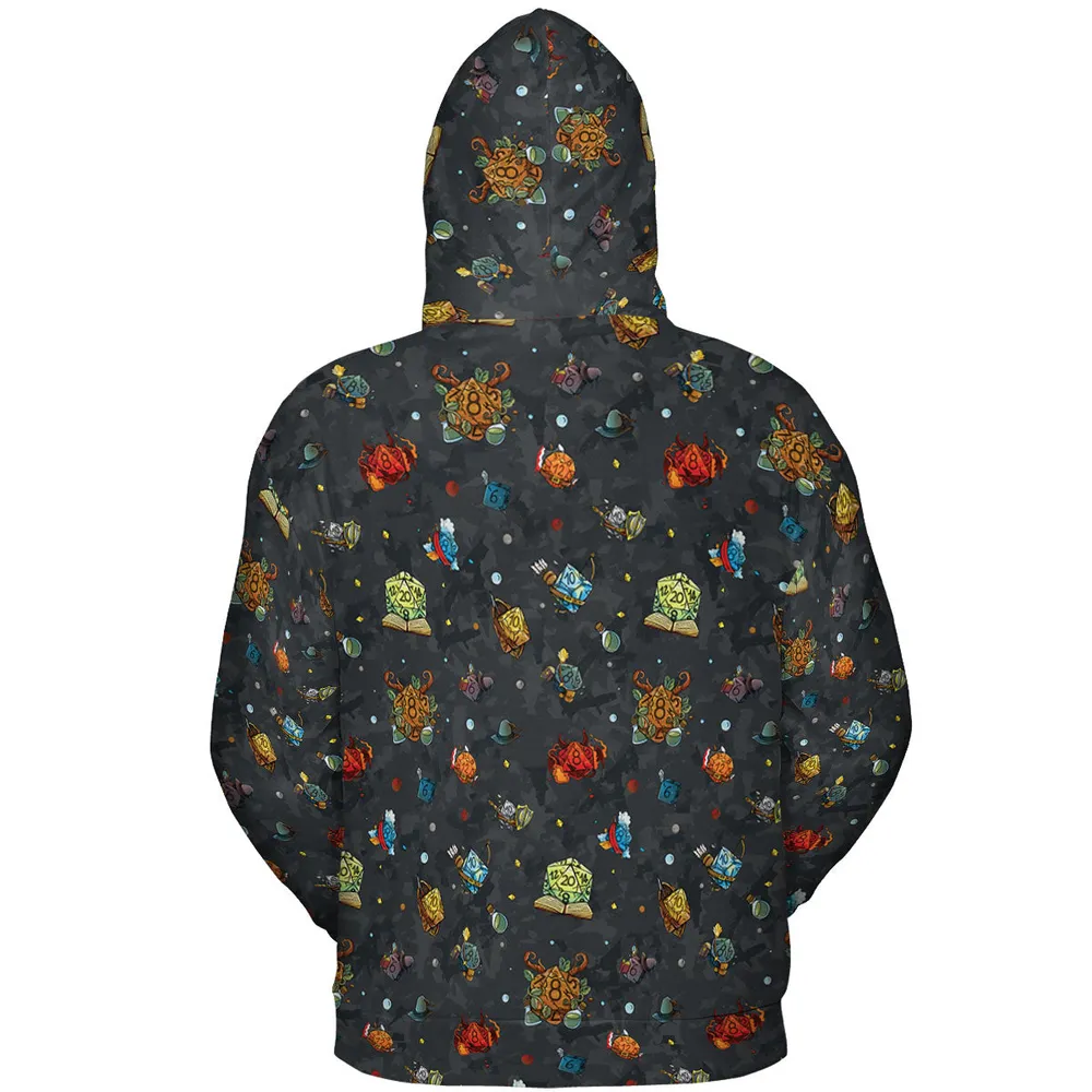 Class Dices DND Pattern All-over Print Hoodie - 5