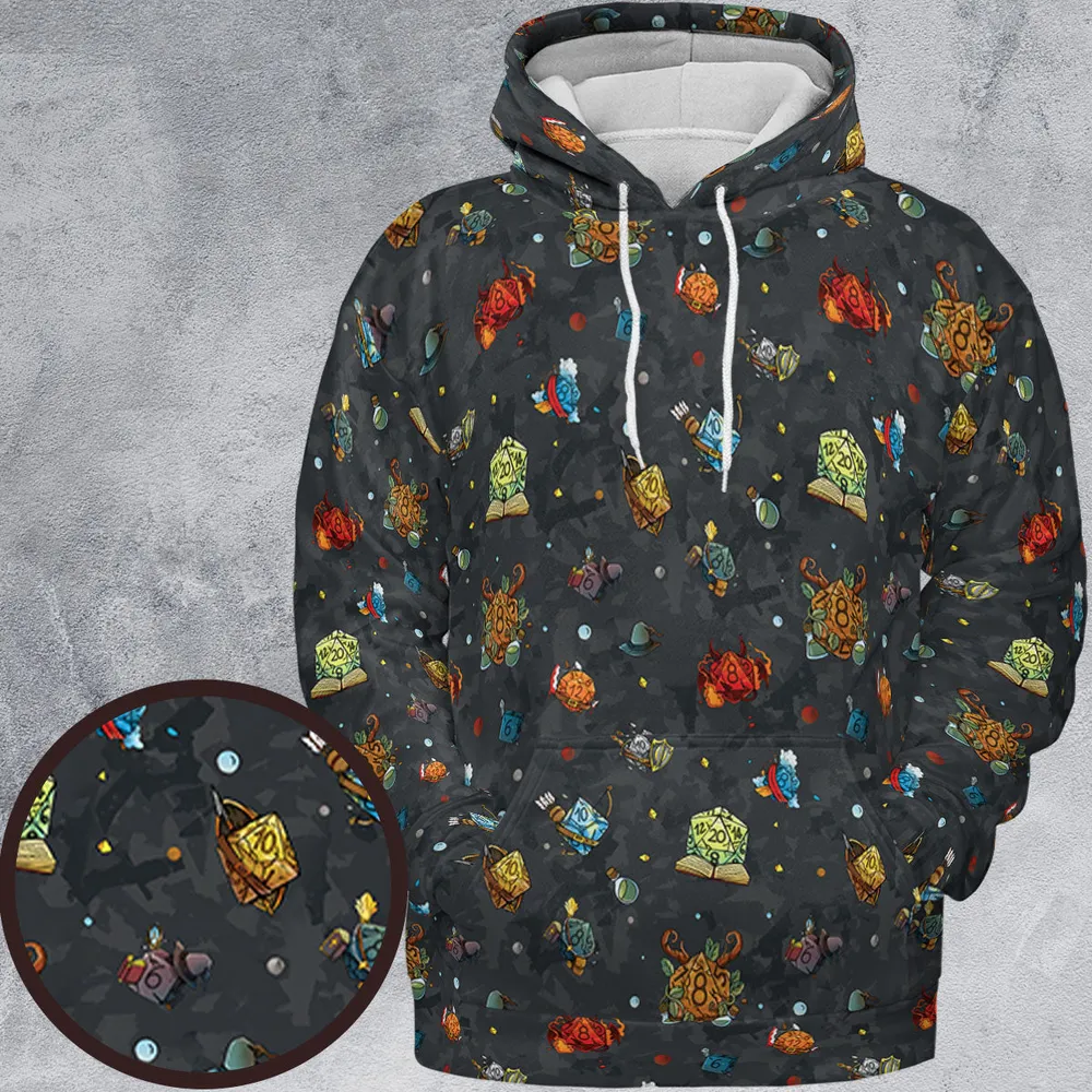 Class Dices DND Pattern All-over Print Hoodie - 2