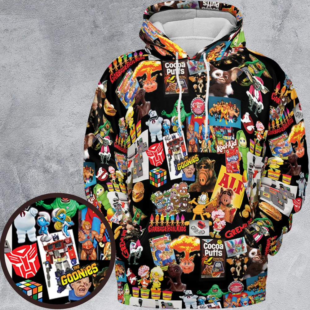 80's Kids Starter Pack All-over Print Hoodie - 2