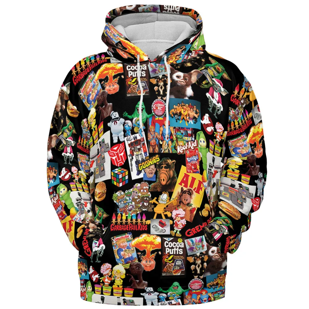 80's Kids Starter Pack All-over Print Hoodie - 3