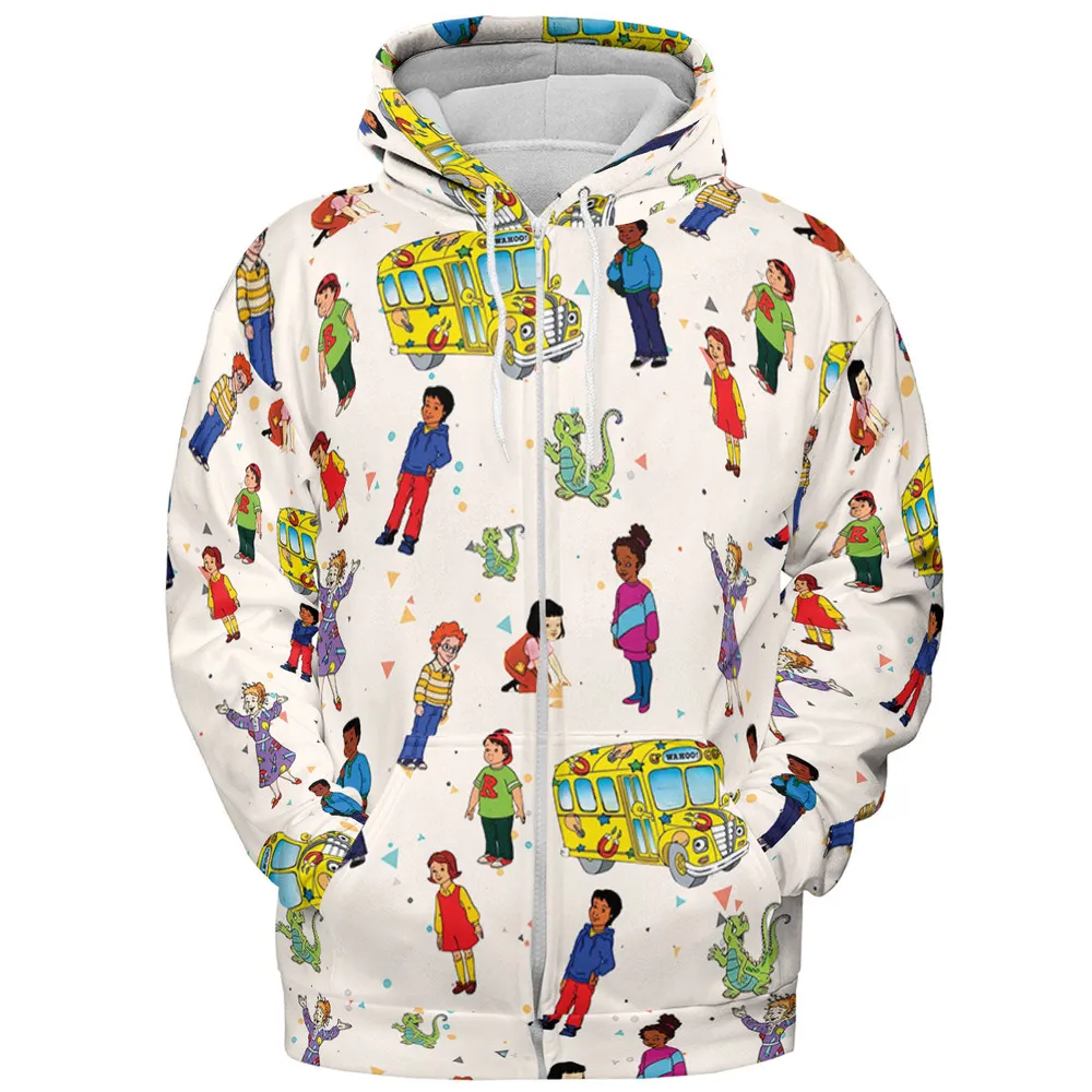 The Magic School Bus Characters All-over Print Hoodie - 4