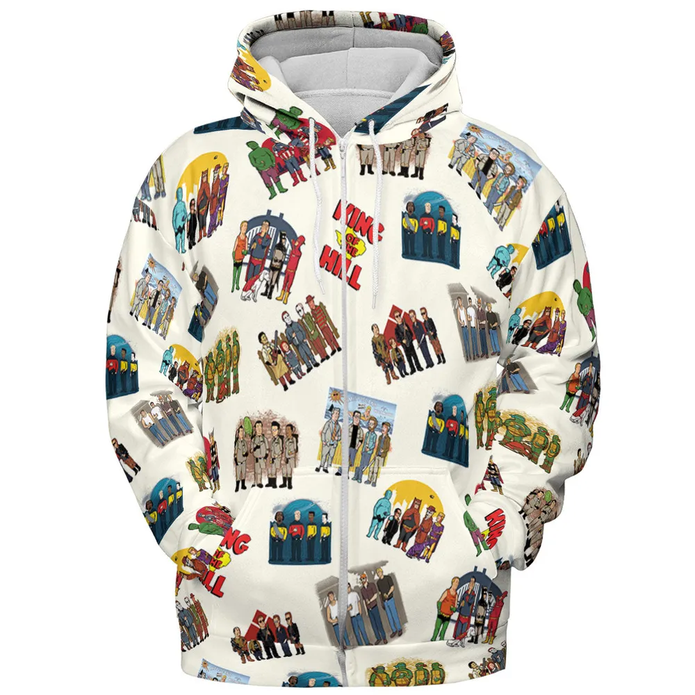 Hank Hill's Friends King Of The Hill Parody All-over Print Hoodie - 4