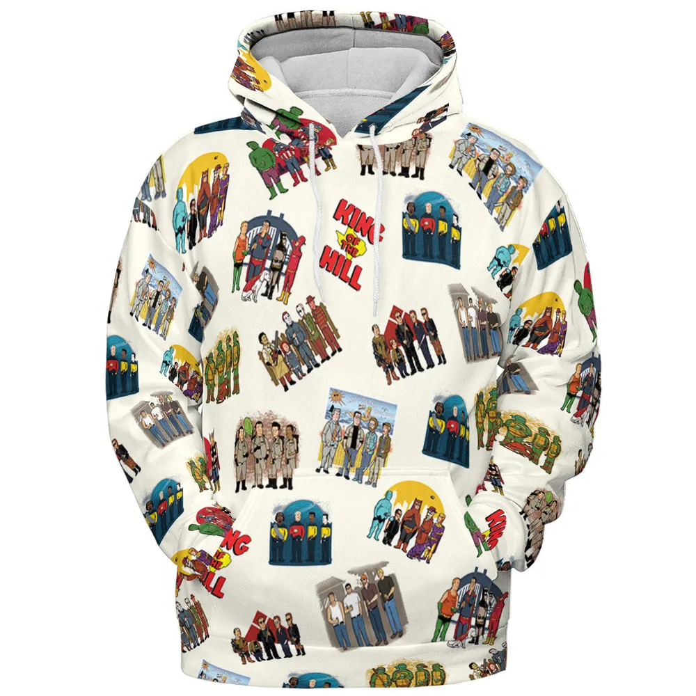 Hank Hill's Friends King Of The Hill Parody All-over Print Hoodie - 3