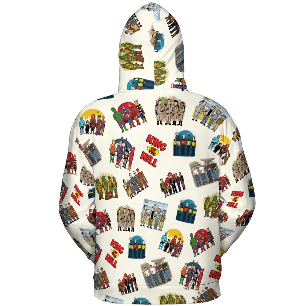 Hank Hill's Friends King Of The Hill Parody All-over Print Hoodie - 5