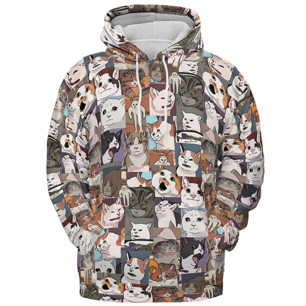 Funny Cat Internet Meme All-over Print Hoodie - 3