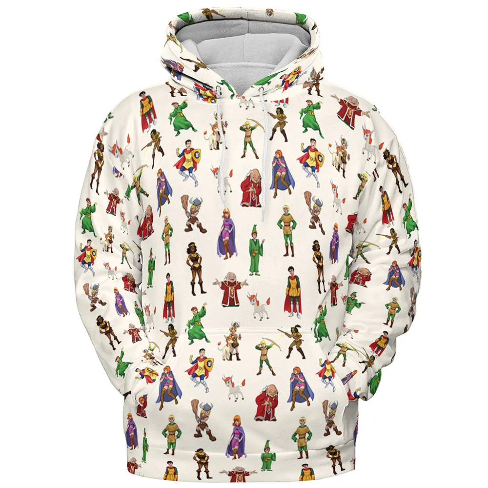 Sheila Uni Eric Diana Bobby Hank DnD All-over Print Hoodie - 3