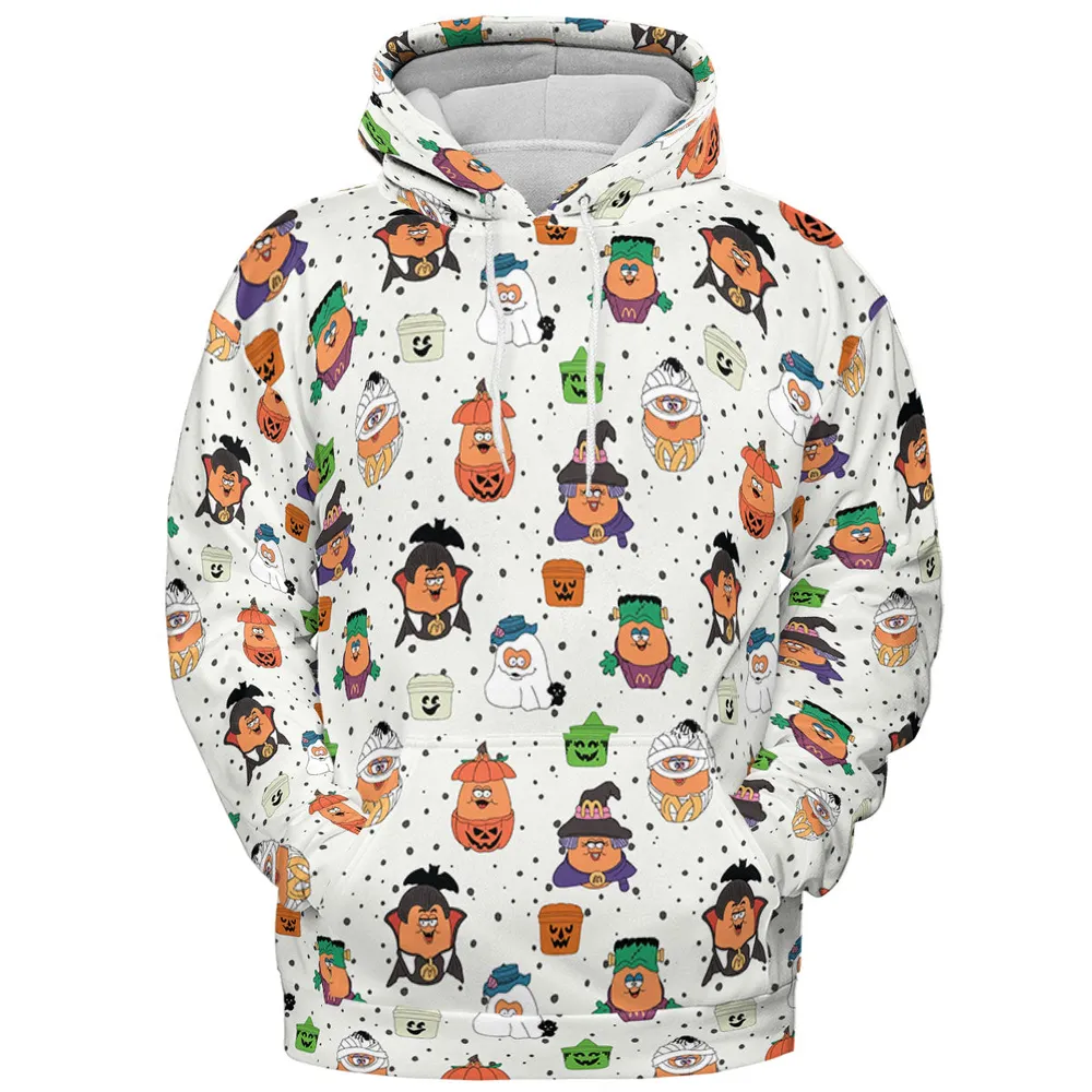 Memorable Friends McNugget Buddies Mcdonalds 1992 All-over Print Hoodie - 3