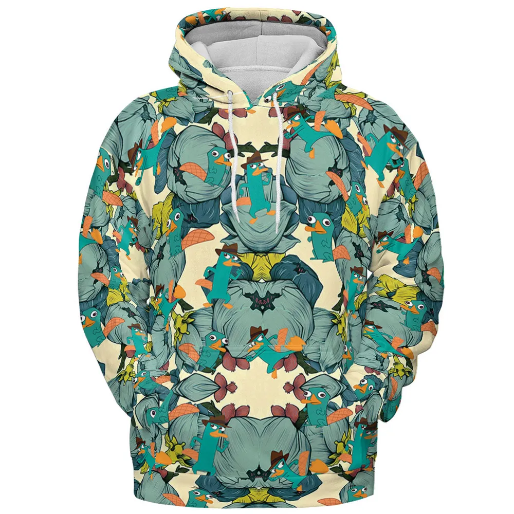 Perry The Platypus Phineas and Ferb All-over Print Hoodie - 3
