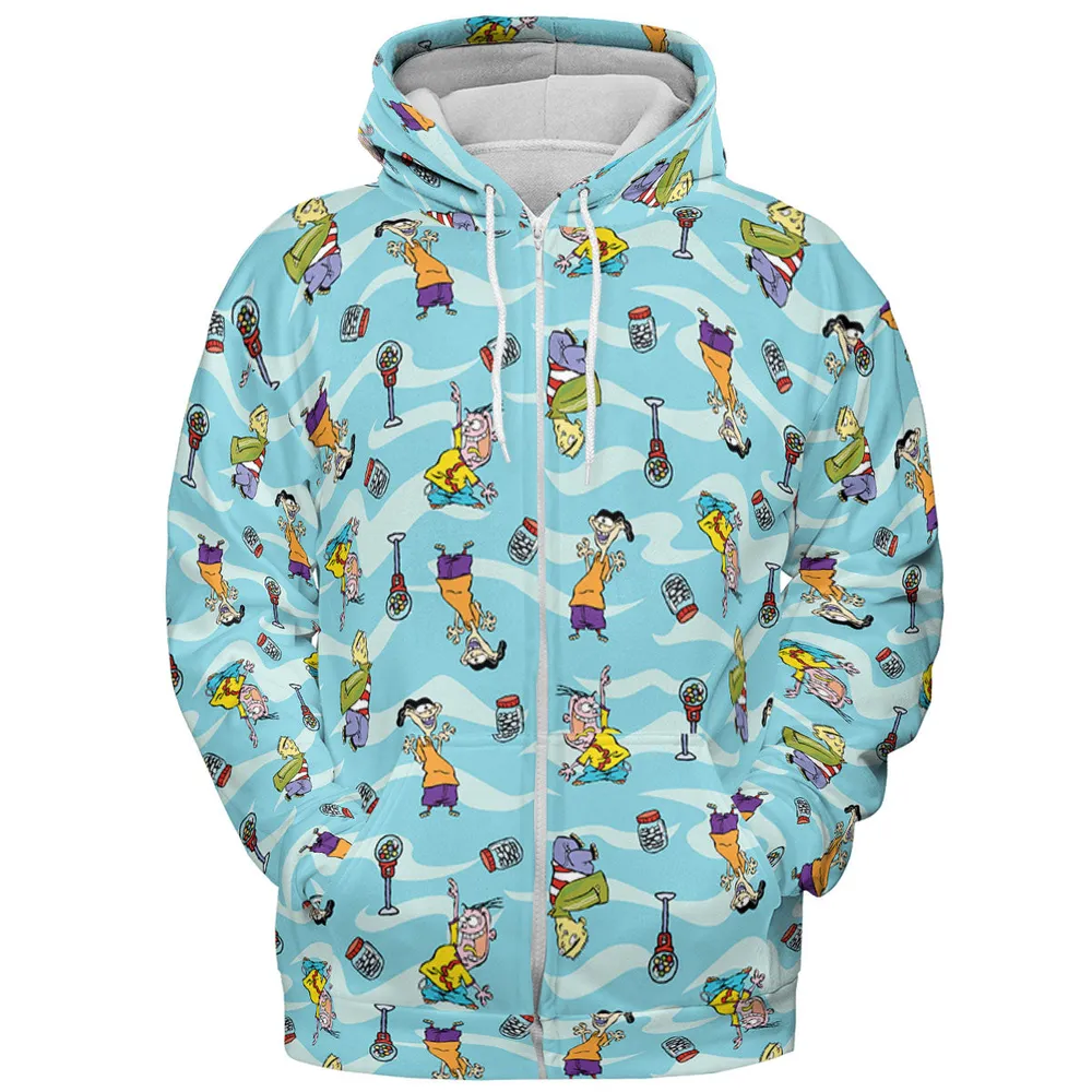 Quick Tips Regarding Ed, Edd, n Eddy Pattern All-over Print Hoodie - 4