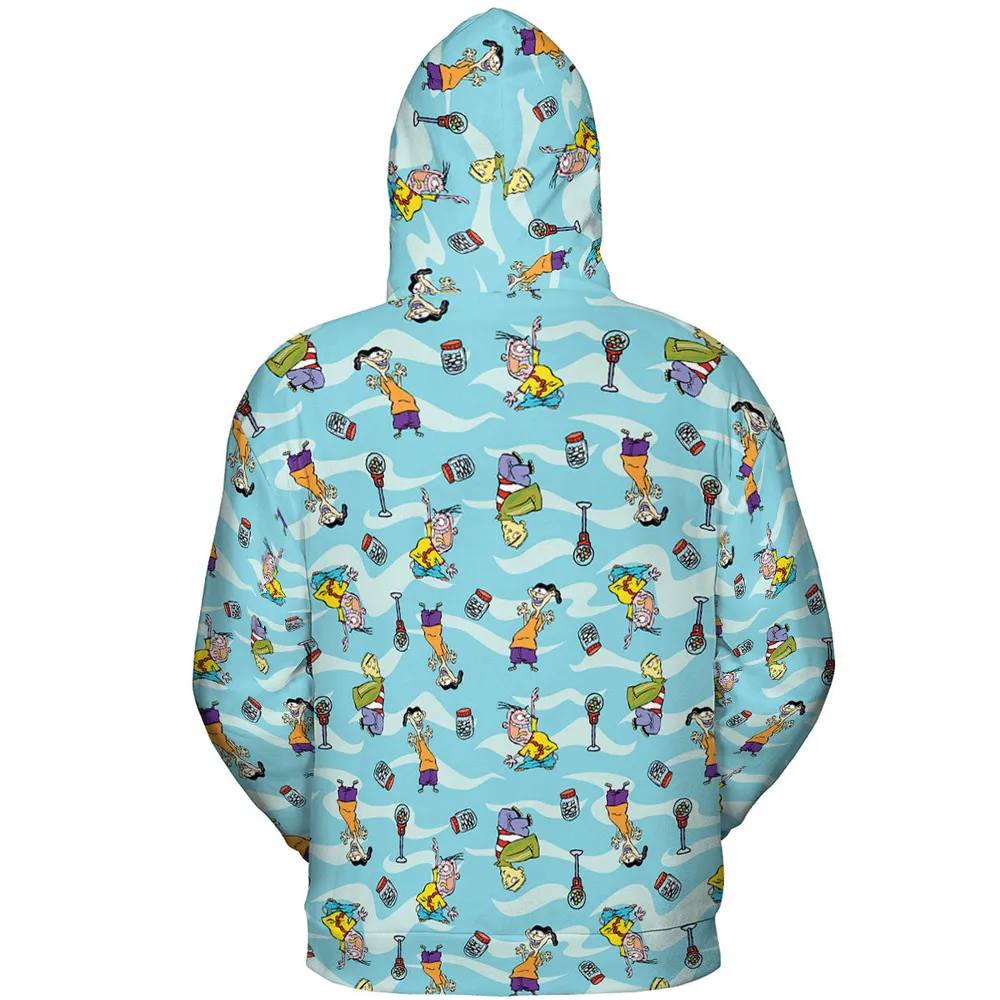 Quick Tips Regarding Ed, Edd, n Eddy Pattern All-over Print Hoodie - 5