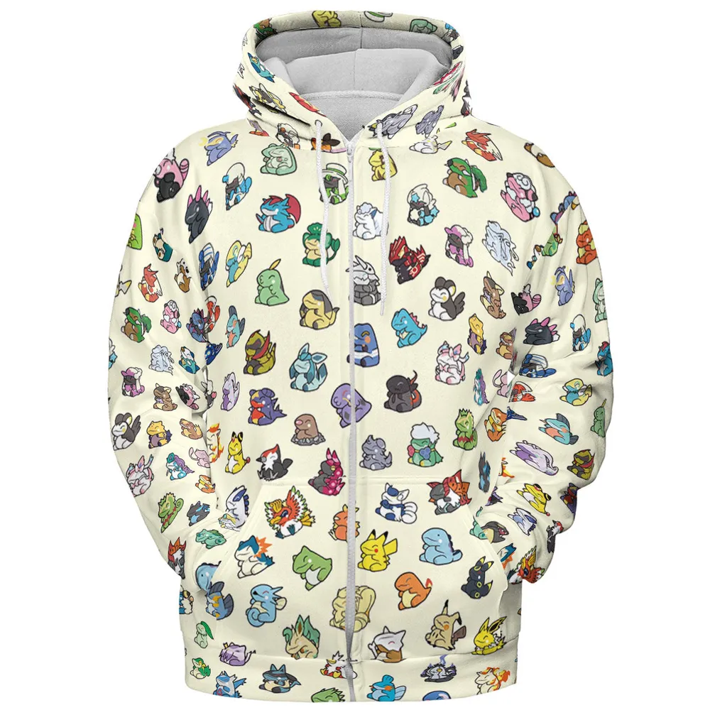 Pokemon In Substitute Style All-over Print Hoodie - 4