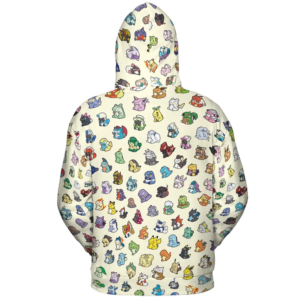 Pokemon In Substitute Style All-over Print Hoodie - 5