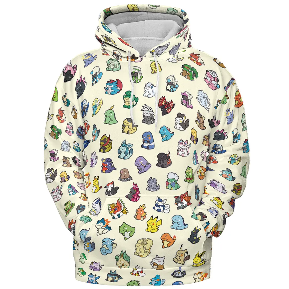 Pokemon In Substitute Style All-over Print Hoodie - 3