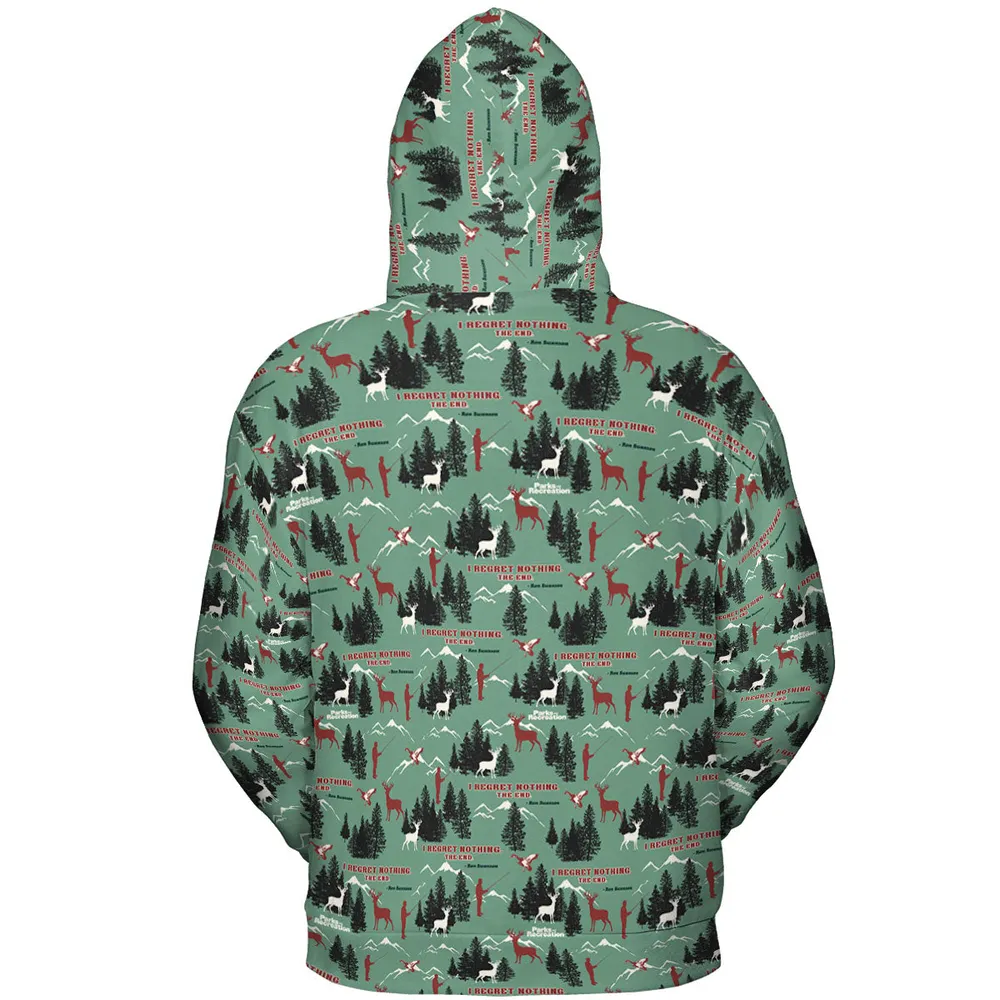 I Regret Nothing Park And Recreation All-over Print Hoodie - 5