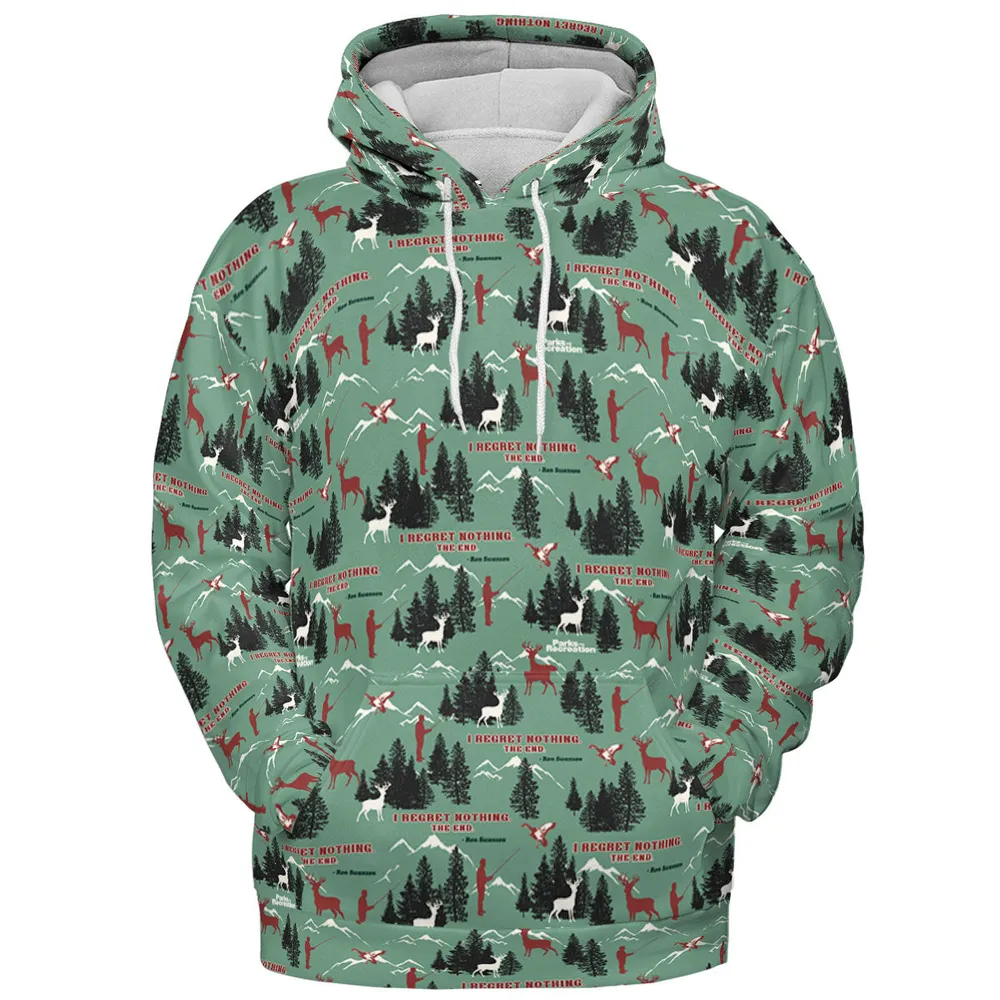 I Regret Nothing Park And Recreation All-over Print Hoodie - 3