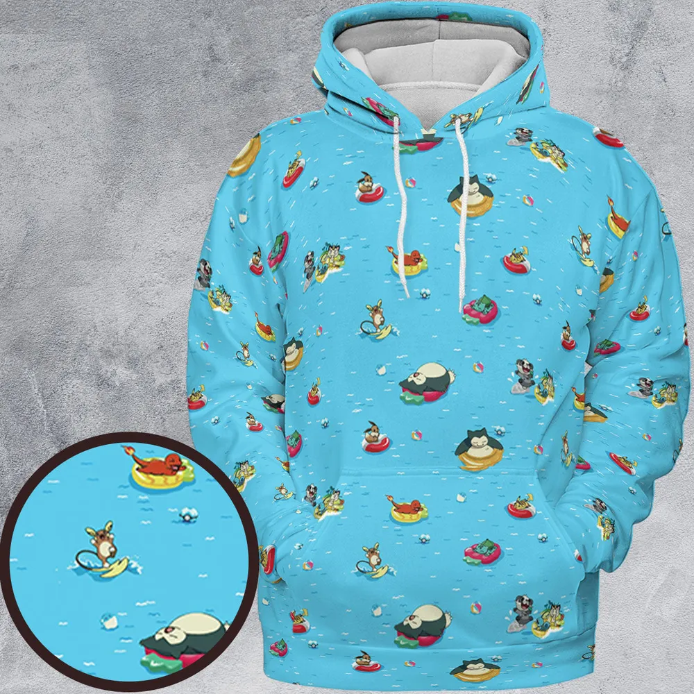 Pokemon Sunny Days Sea Swim All-over Print Hoodie - 2