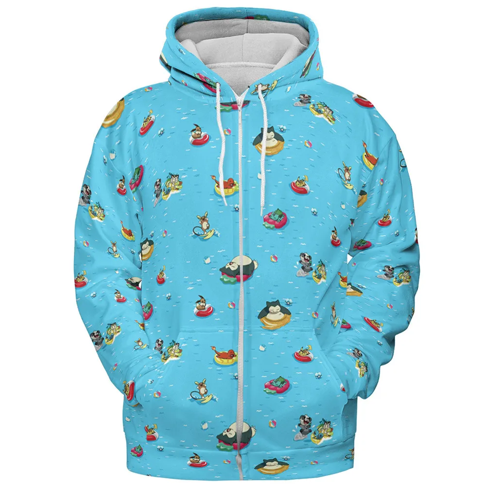 Pokemon Sunny Days Sea Swim All-over Print Hoodie - 4